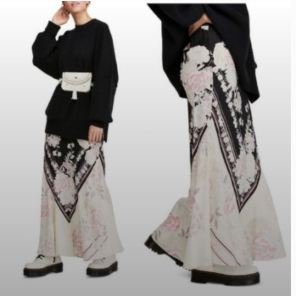 Free People Bali After Hours Skit in Crema Combo - NWT Size Large